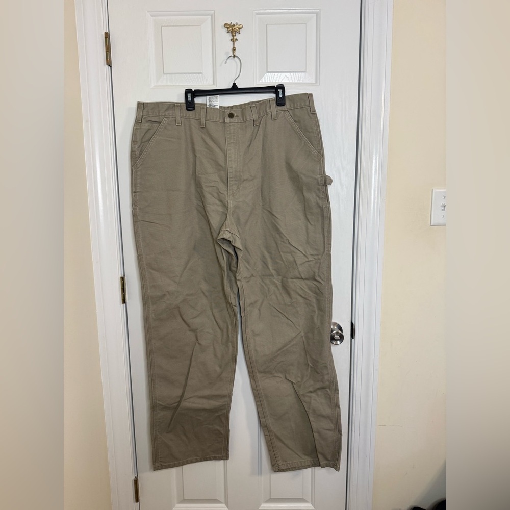 Carhartt pants 44x34 dungaree loose original fit tan